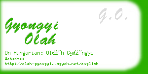 gyongyi olah business card